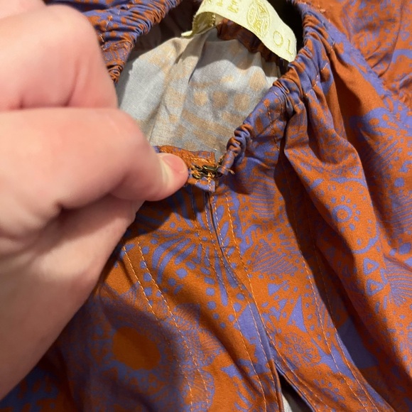 Marie Oliver Rust and Blue Mini Dress - Picture 10 of 11